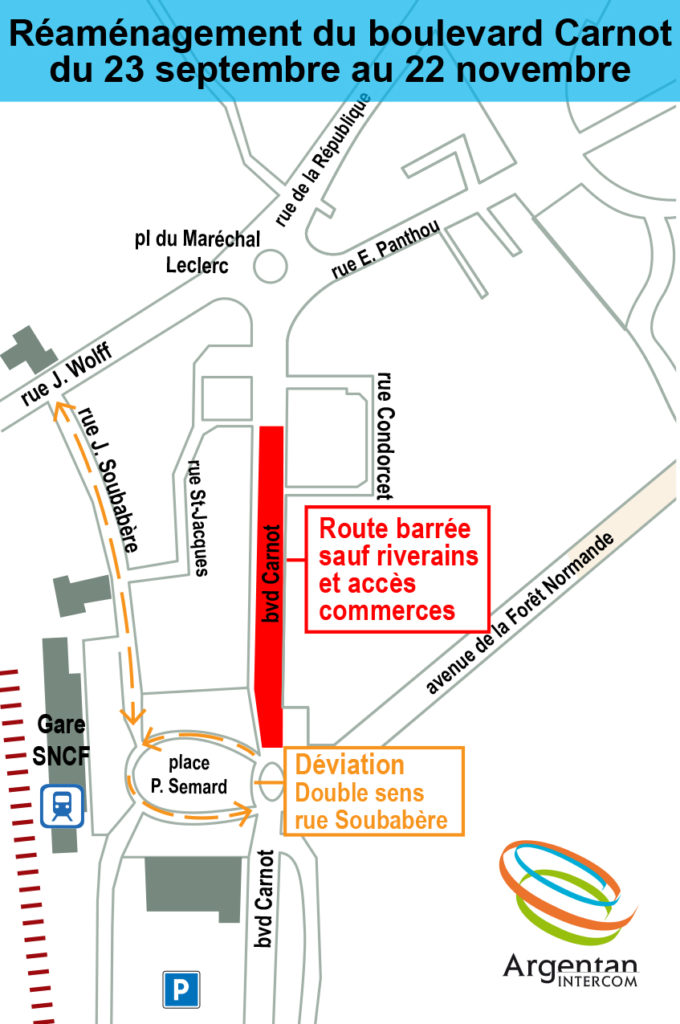 plan déviation Carnot