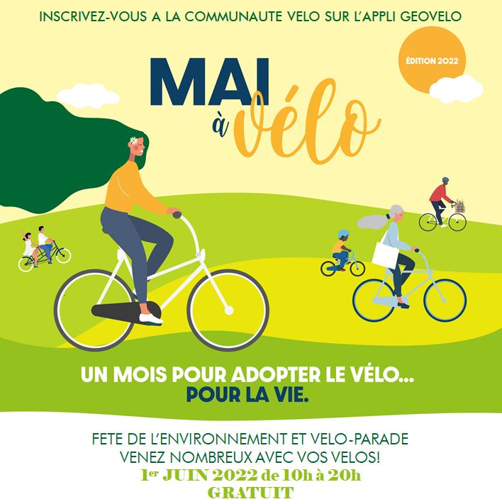 Affiche Mai à vélo