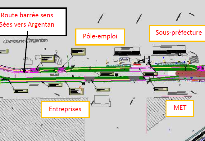 Travaux route de Sées - janvier 2023