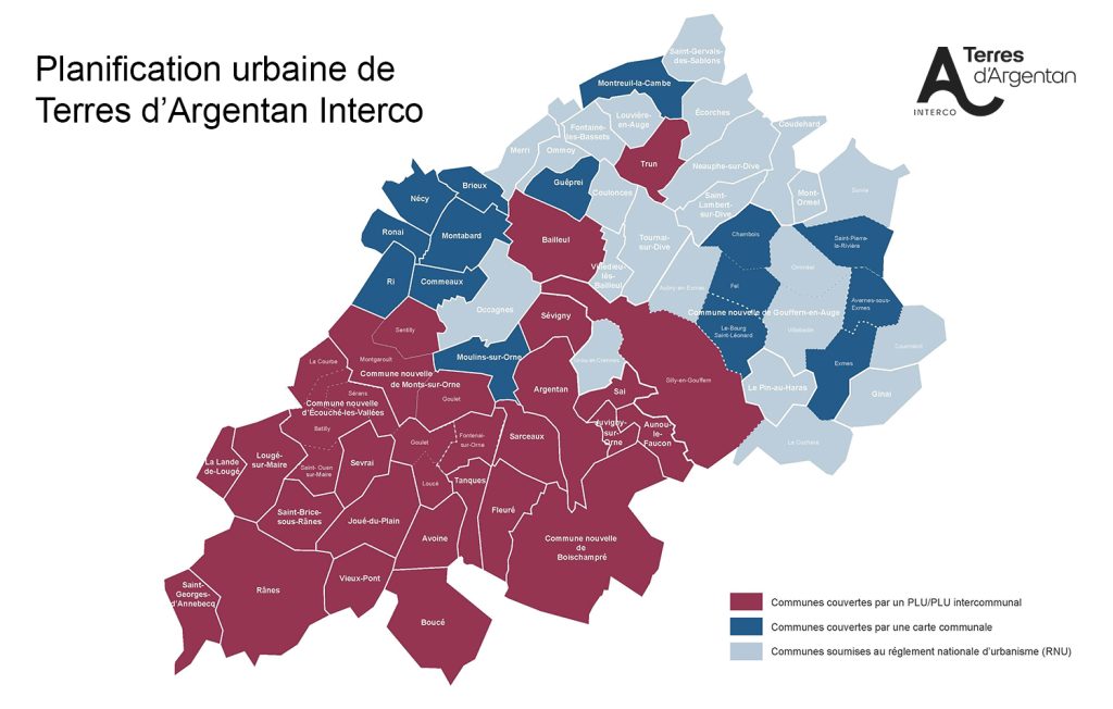 Planification urbaine de Terres d’Argentan Interco 