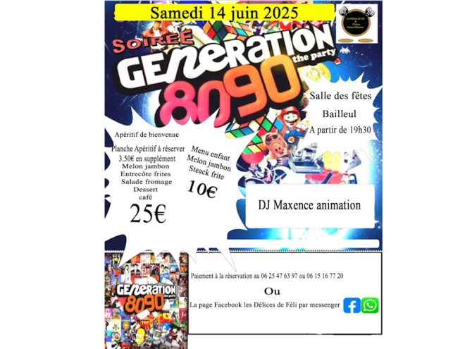 Soirée génération 80 - Bailleul