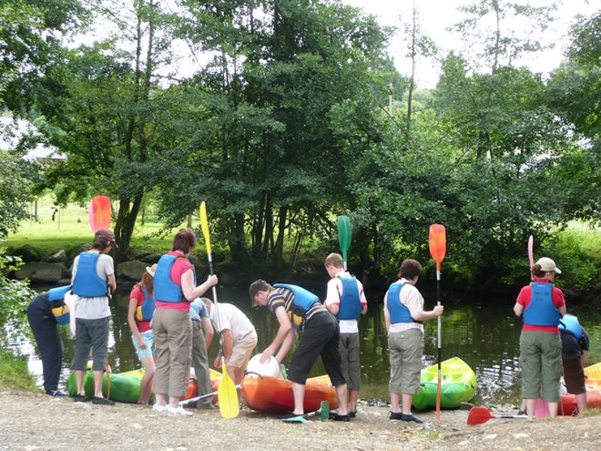 Canoë dans l'Orne en Normandie