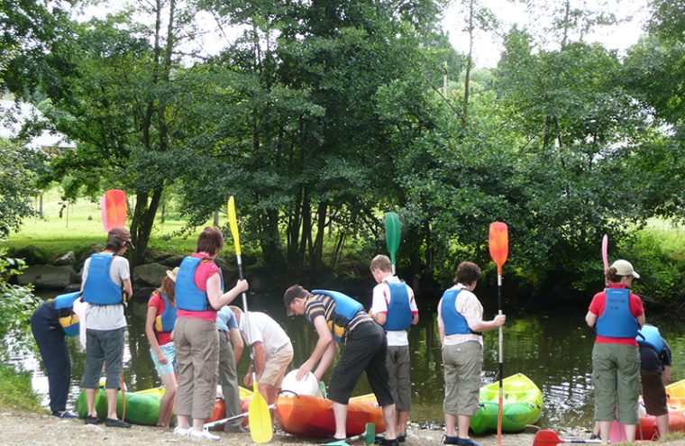 Canoë dans l'Orne en Normandie