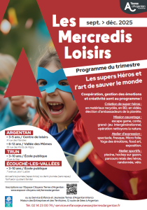 Programme mercredi loisirs de septembre à décembre 2025