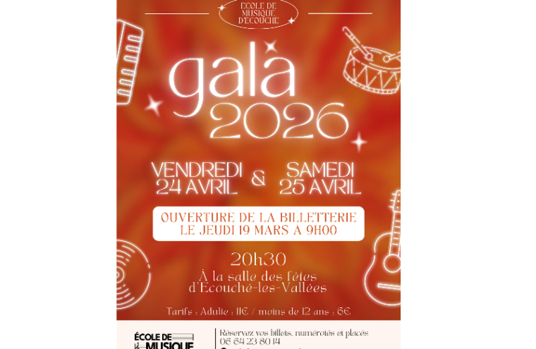 Gala Ecole de musique Ecouche 2026 - 6-8