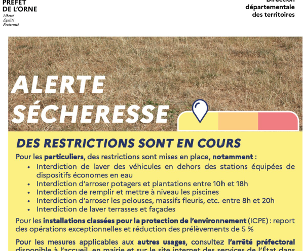 Alerte sécheresse